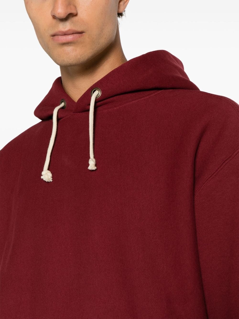 pouch-pocket cotton hoodie - 5