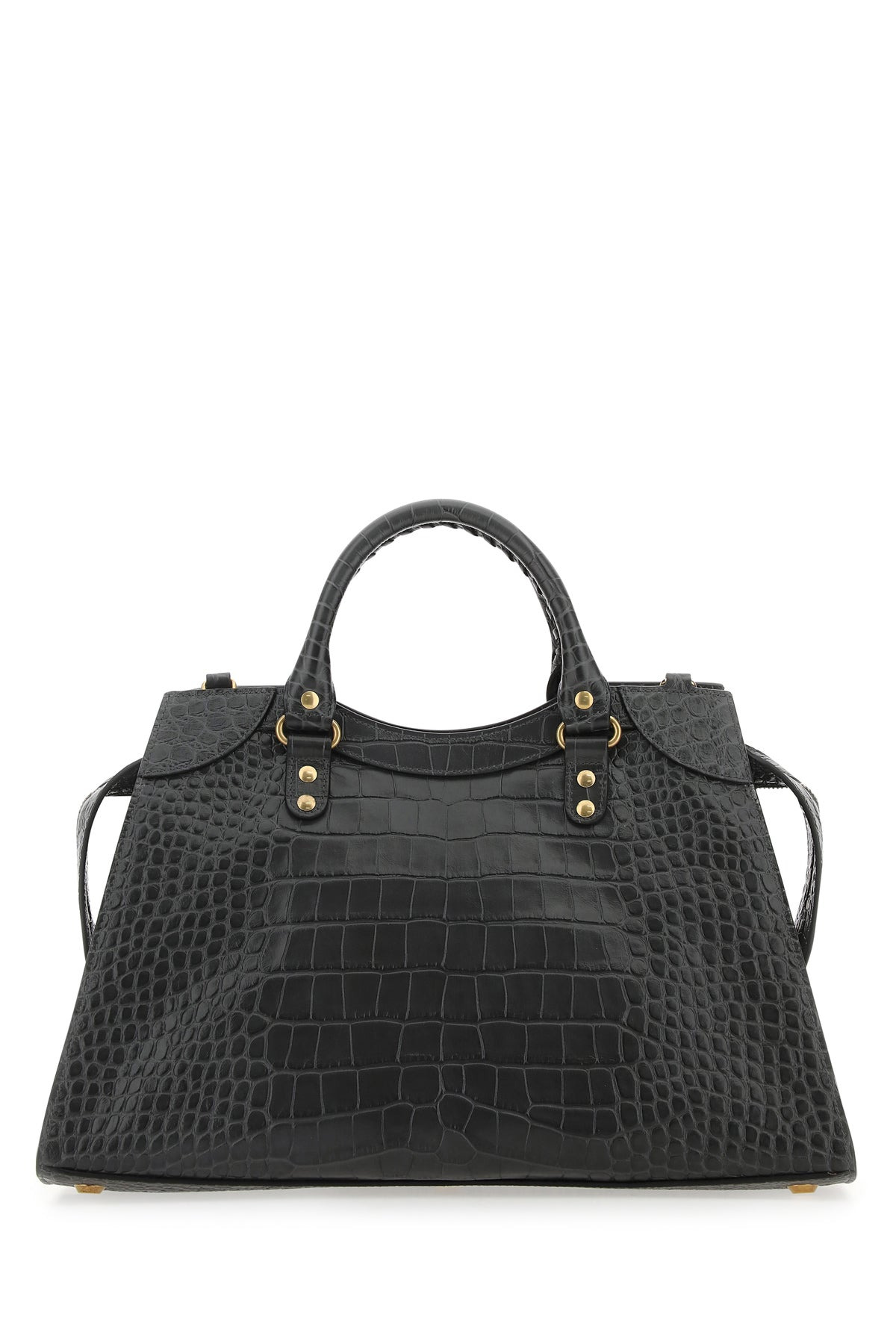 Charcoal leather Neo Classic City handbag - 3