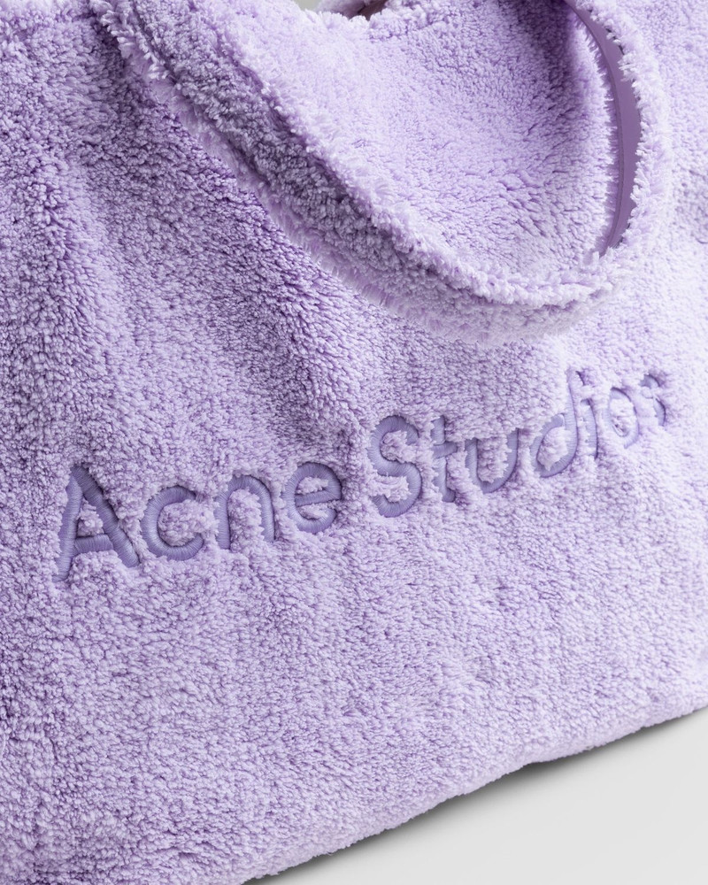 Acne Studios – Furry Logo Shoulder Tote Bag Lilac Purple 4