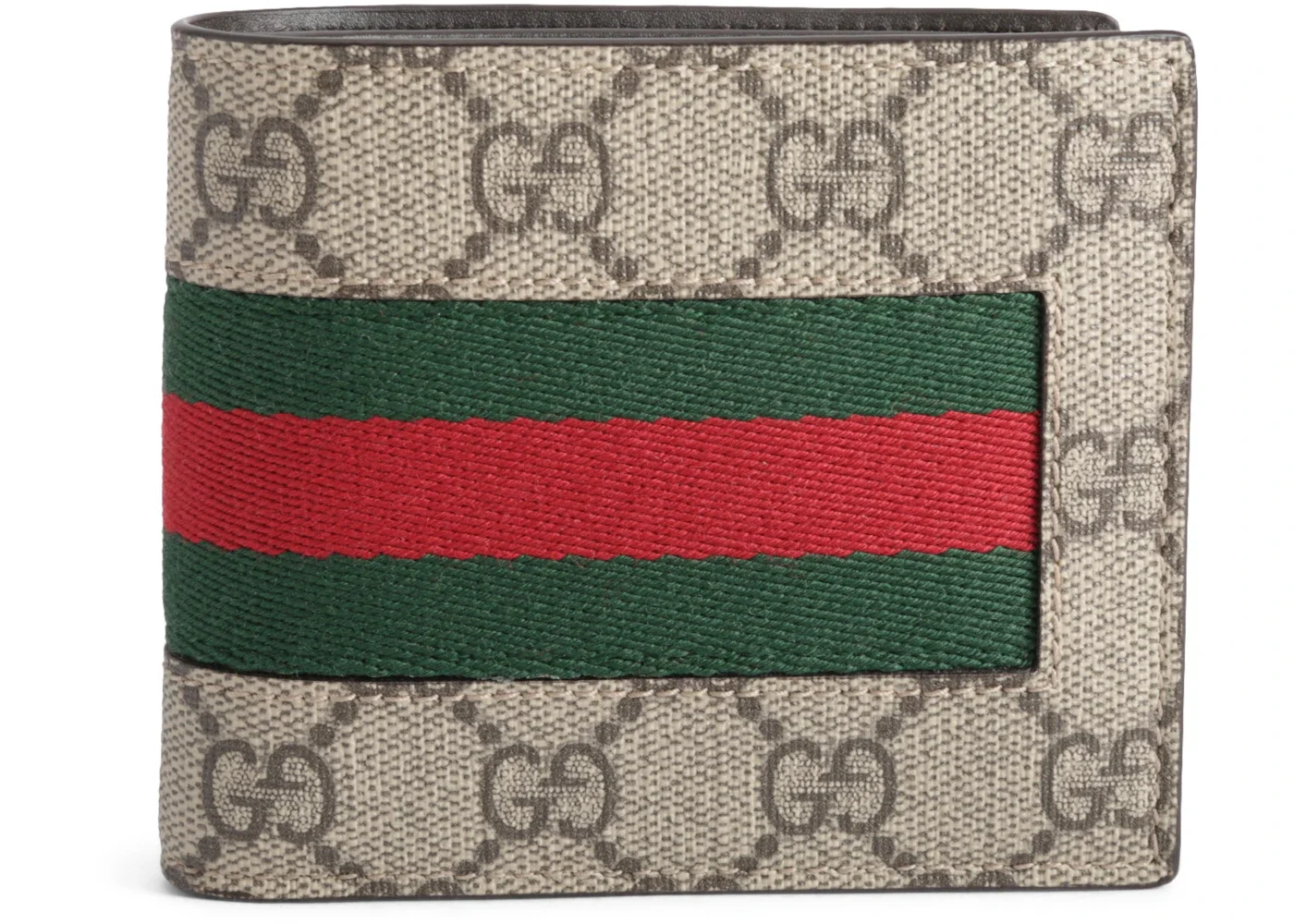 Gucci Bifold Wallet GG Supreme Web Brown - 1