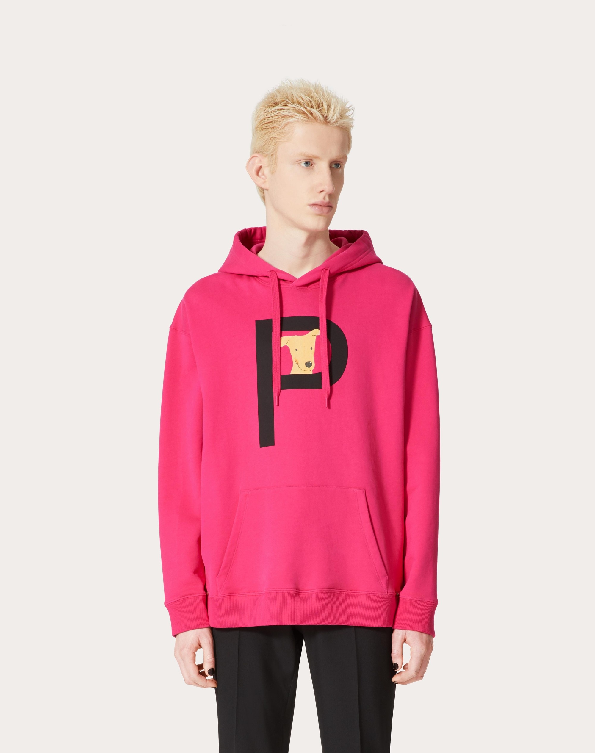 VALENTINO GARAVANI ROCKSTUD PET CUSTOMISABLE UNISEX HOODED SWEATSHIRT - 5