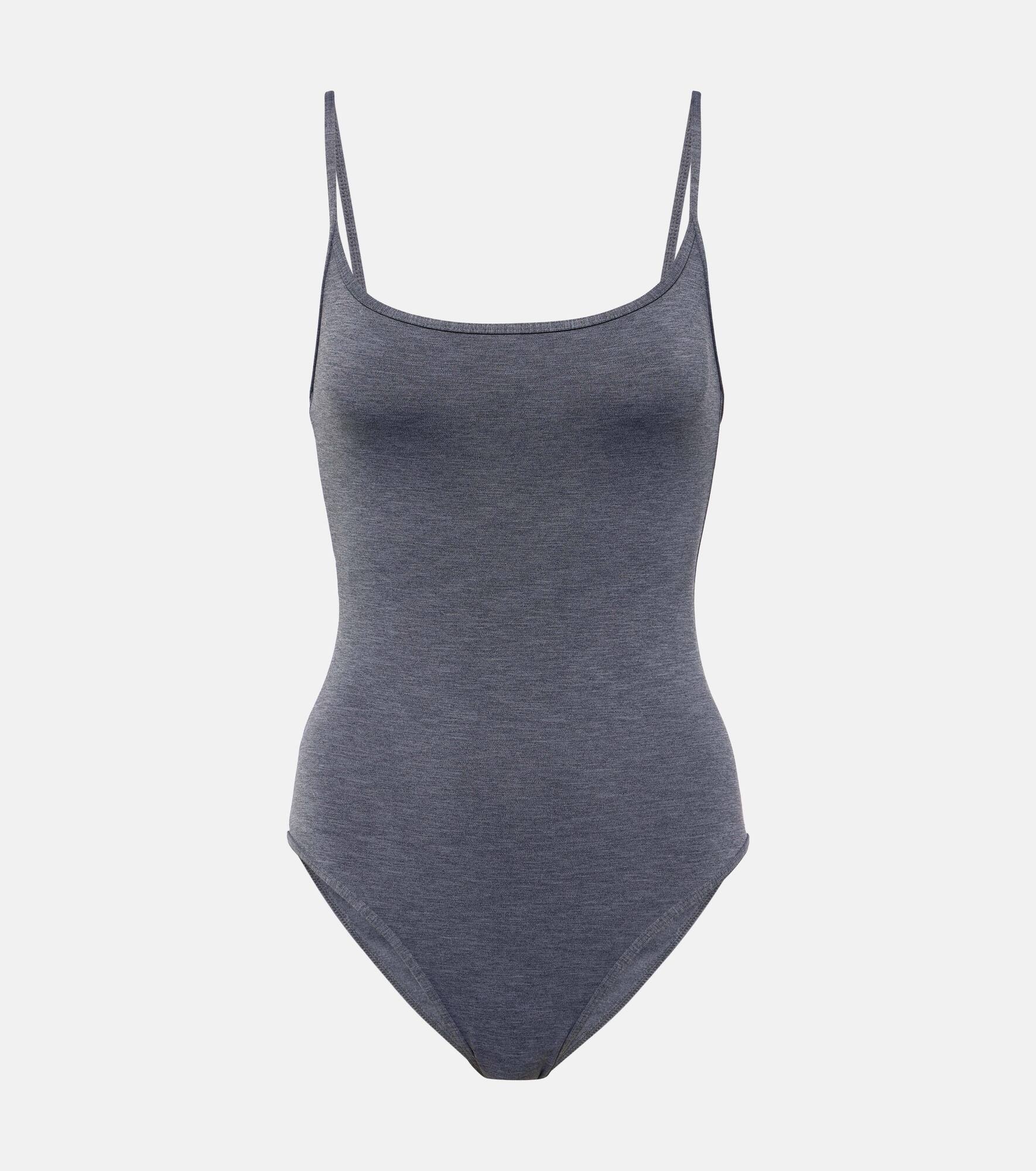 Square-neck swimsuit - 1