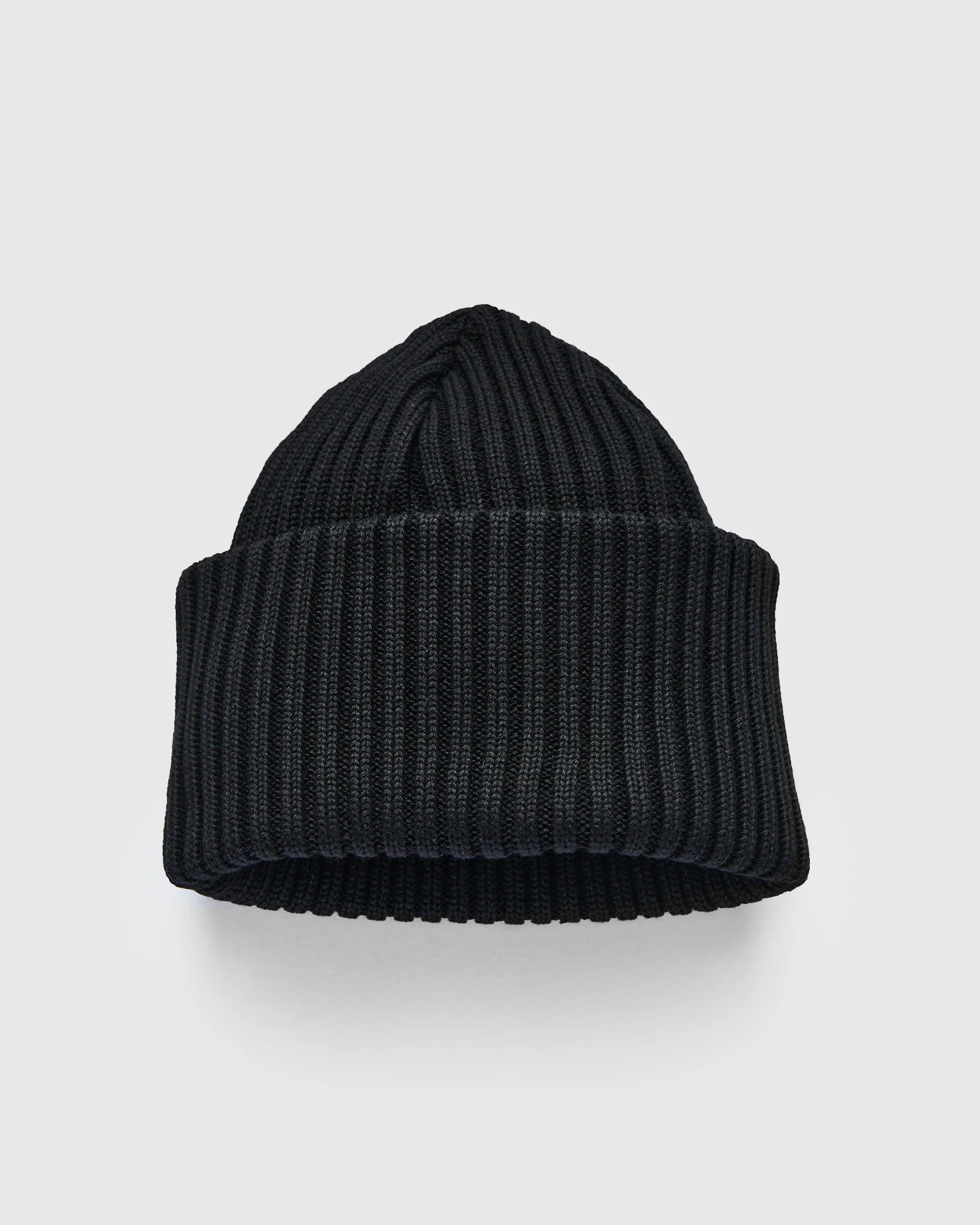 Cotton Knit Cap in Black - 1