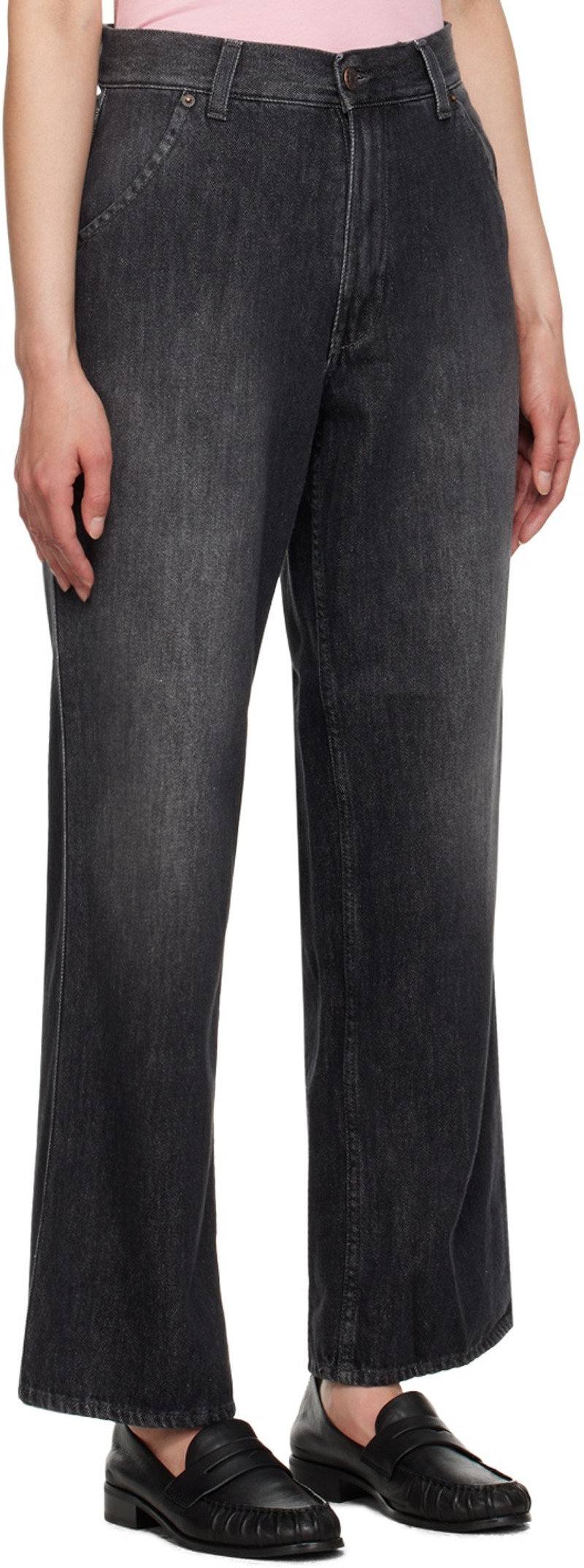 6397 Black Oversized Jeans outlook