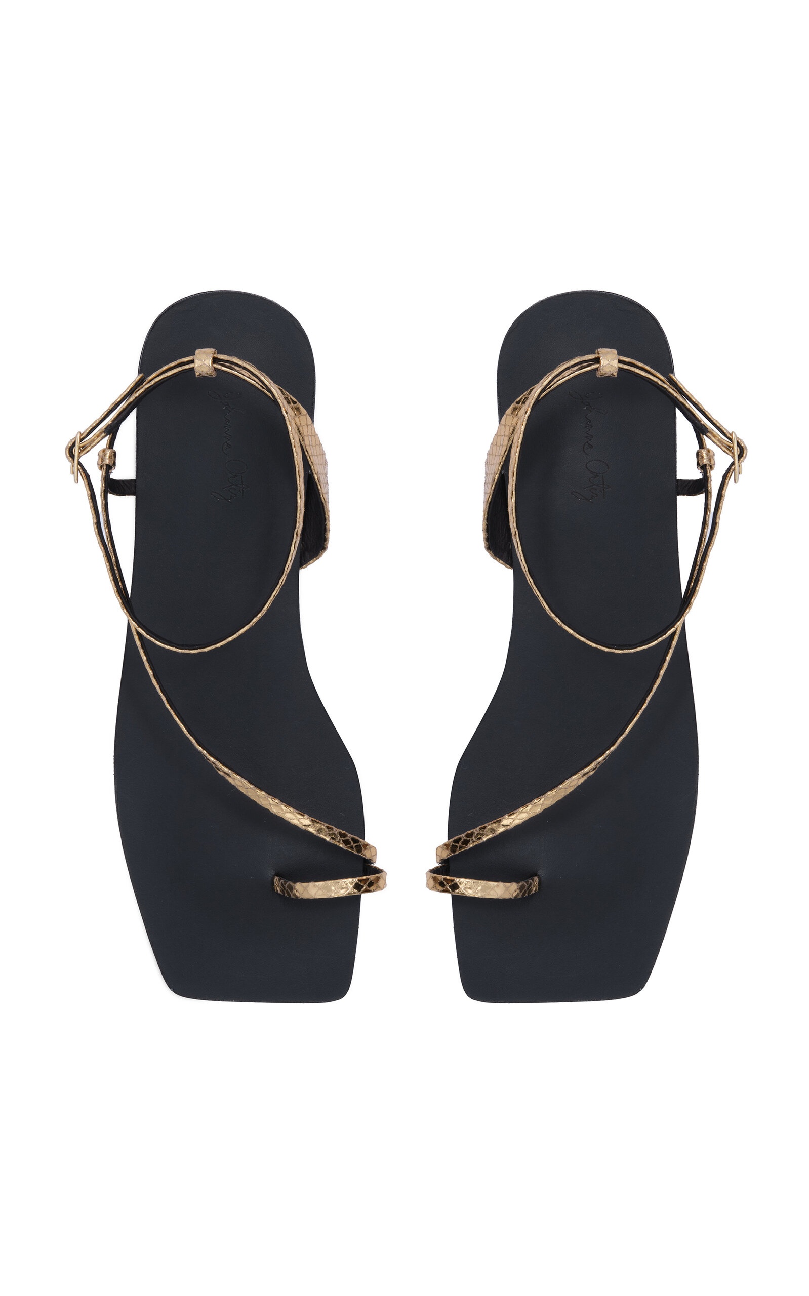 Flamenco Echoes Leather Sandals gold - 5