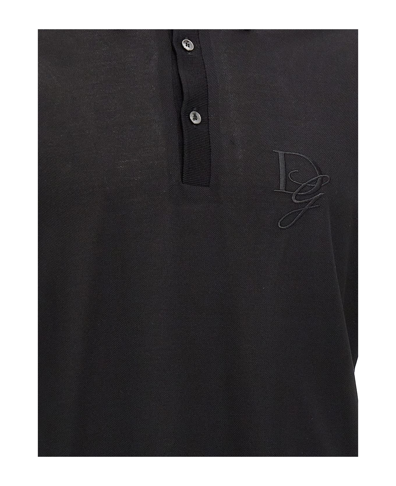 Logo Embroidery Polo Shirt - 4