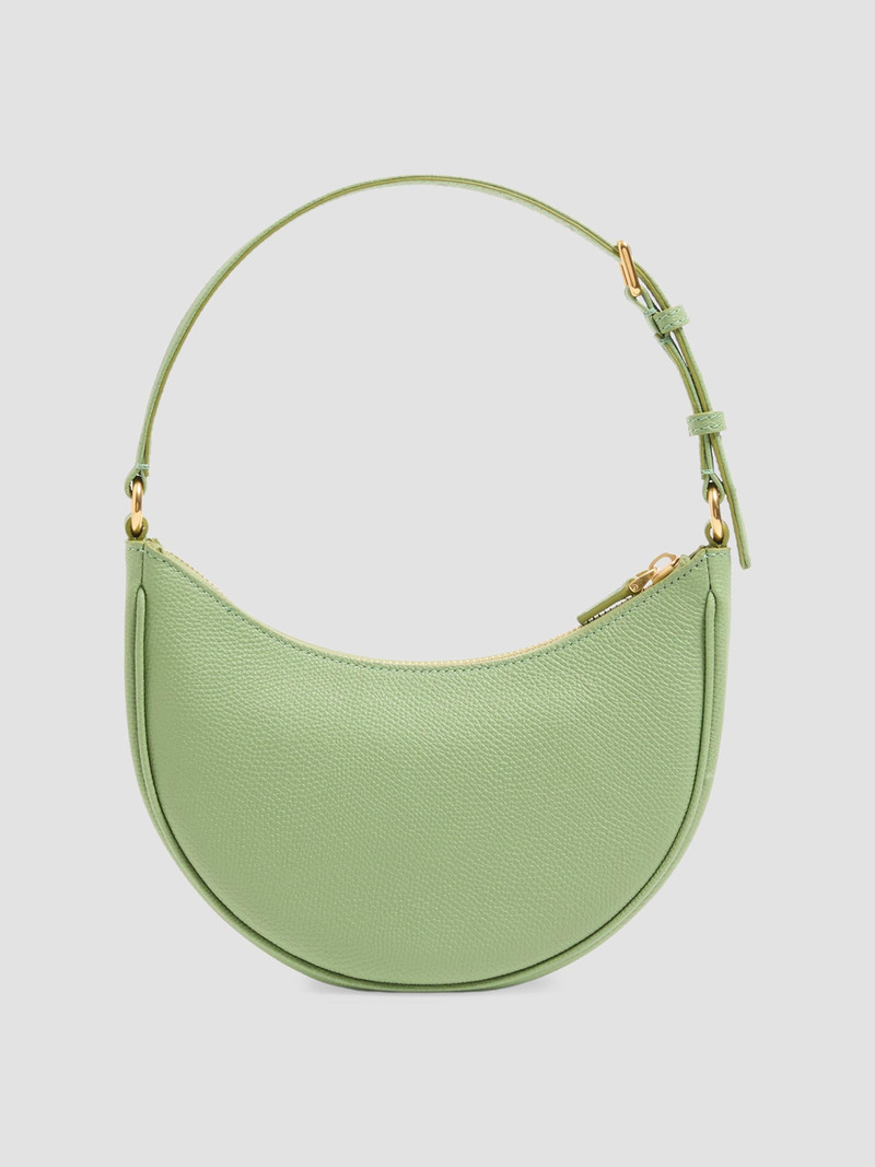 Women's Hobo Bag in Grainy Calfskin - Mint 3
