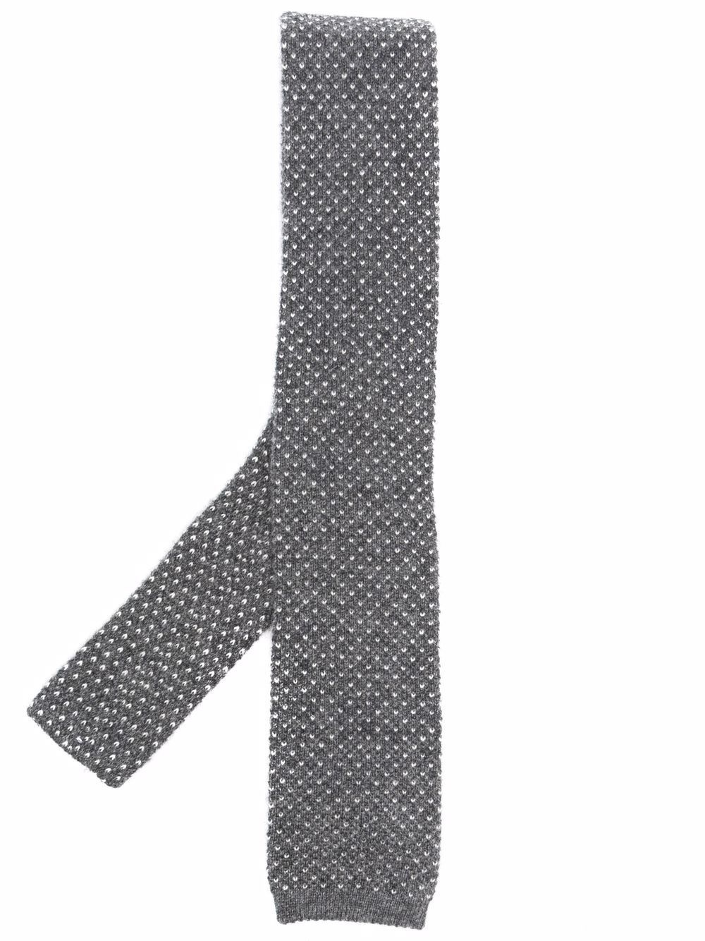 knitted cashmere tie - 1