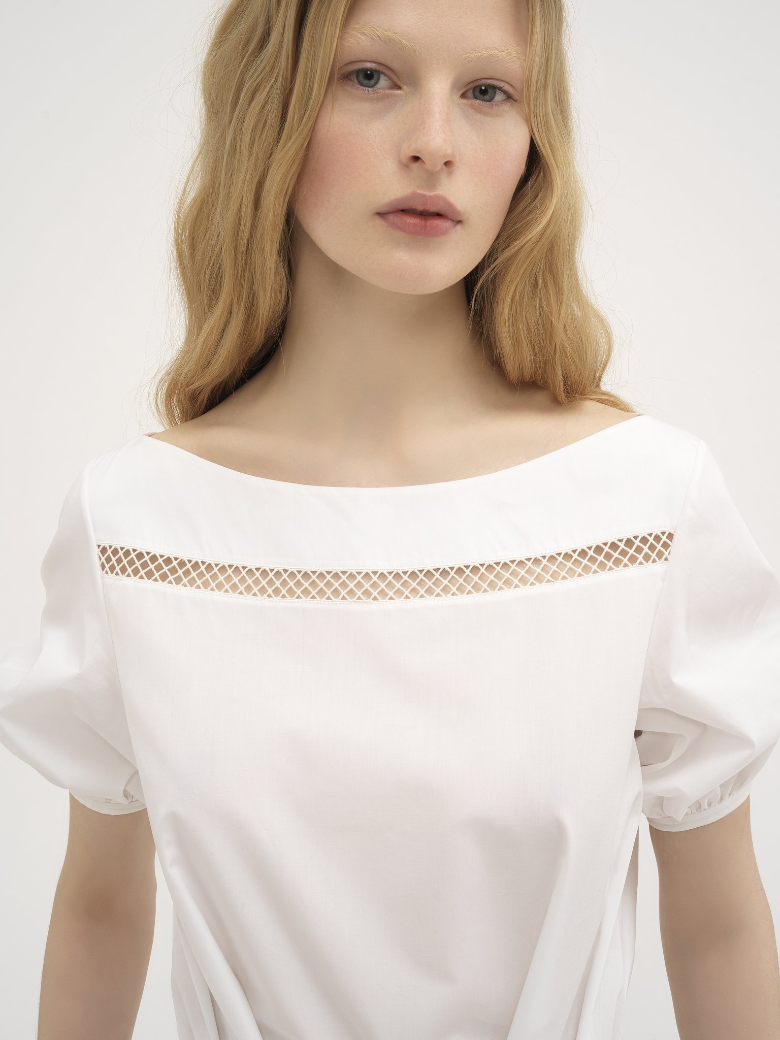 BOAT-NECK FLARED DRESS - 7