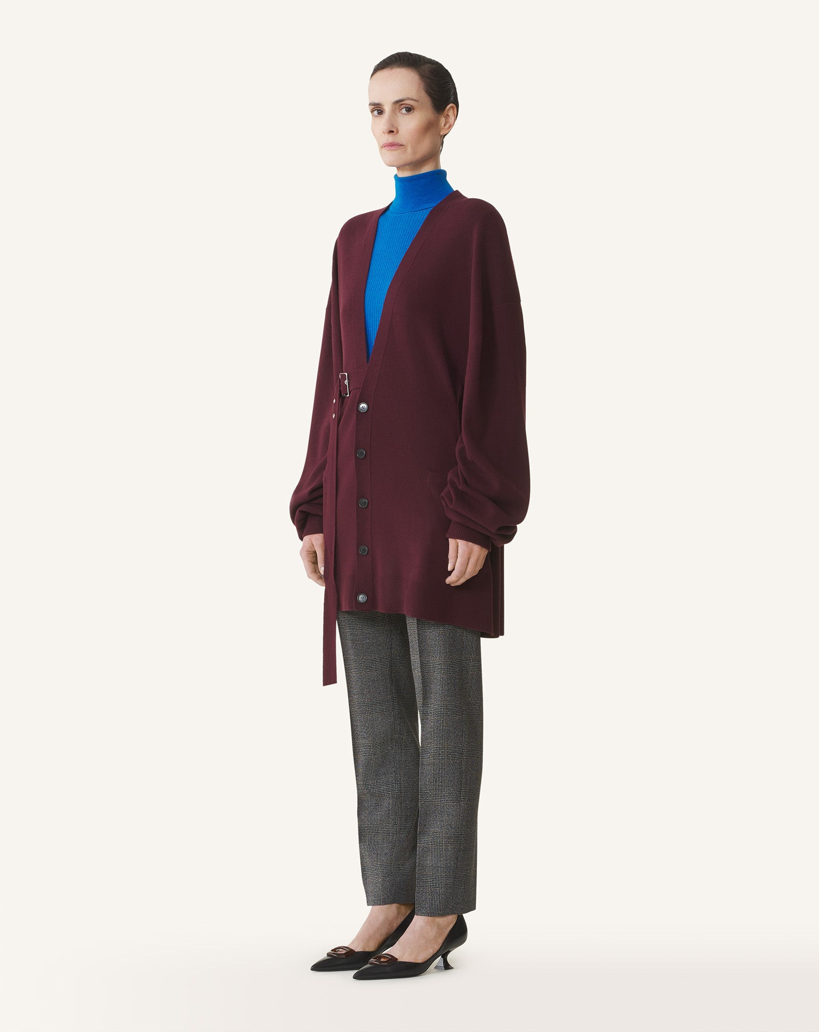 WOOL AND CASHMERE OVERSIZED CARDIGAN - 3