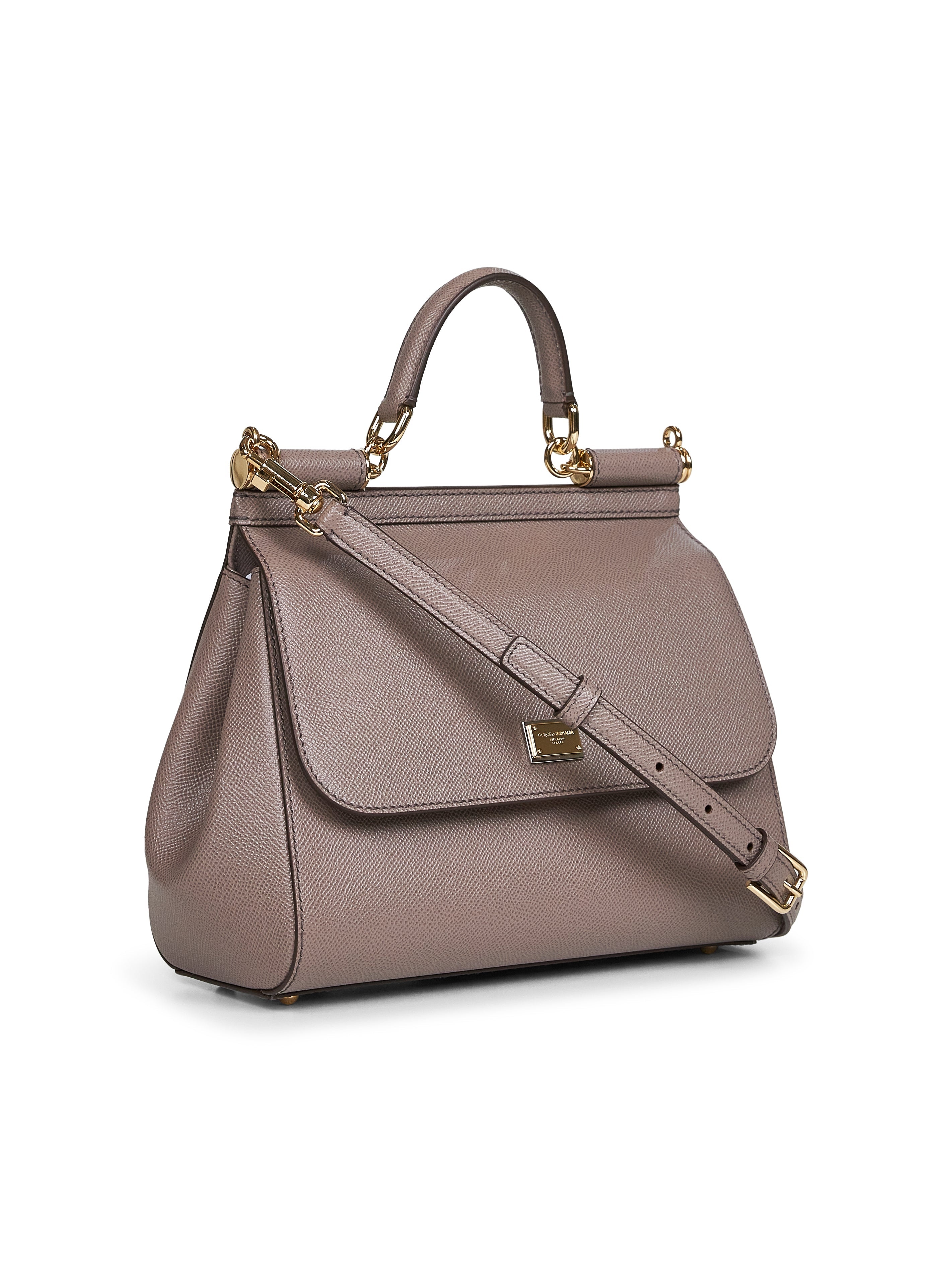 Dolce & Gabbana Women Taupe Large Sicily Handbag - 2