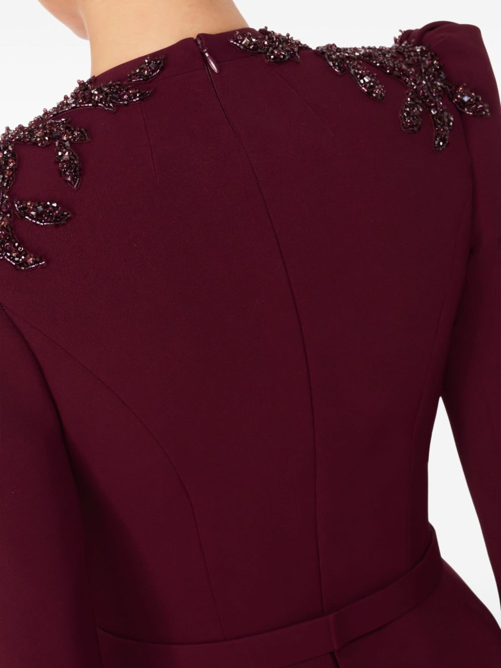 sequin-embellished V-neck maxi dress - 5
