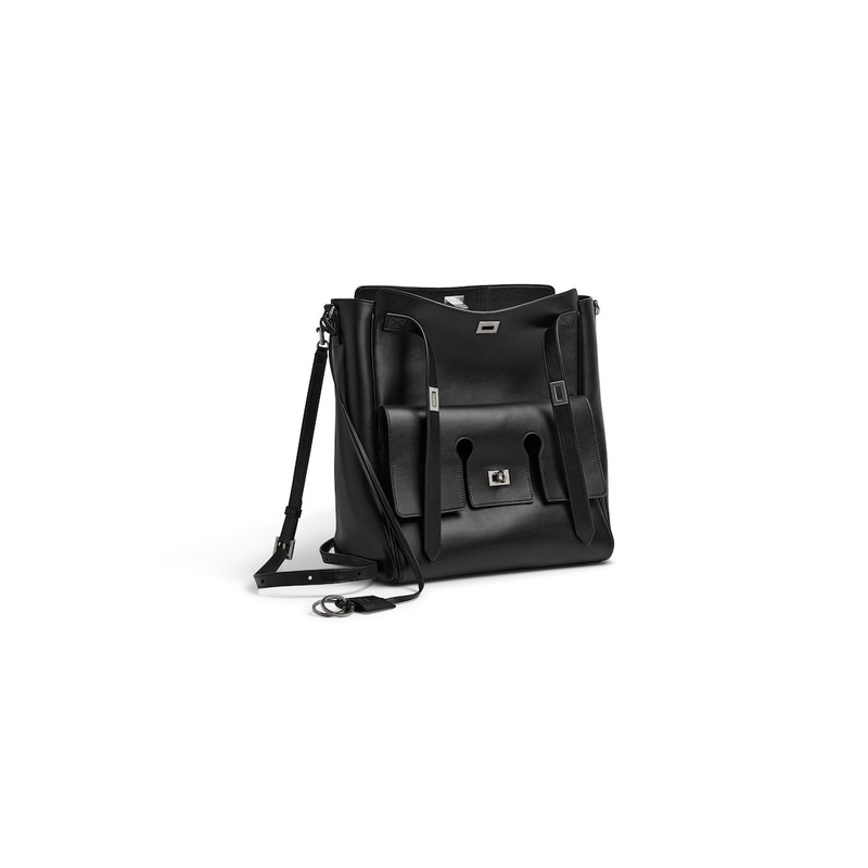 Men's Bel Air Hobo Messenger Bag in Black 2