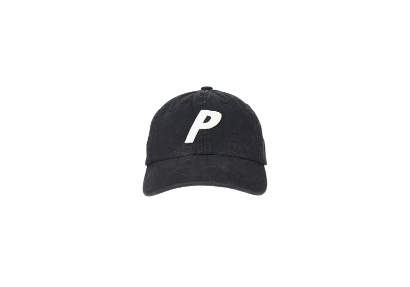 PALACE WASHED TWILL P 6-PANEL BLACK outlook