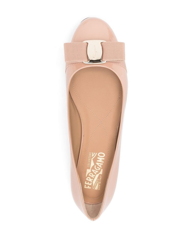 FERRAGAMO Varina leather ballet flats outlook
