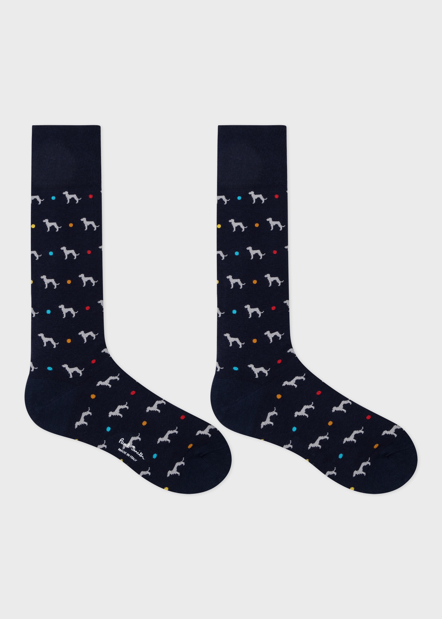 Navy Cotton-Blend 'Whippet' Socks - 2