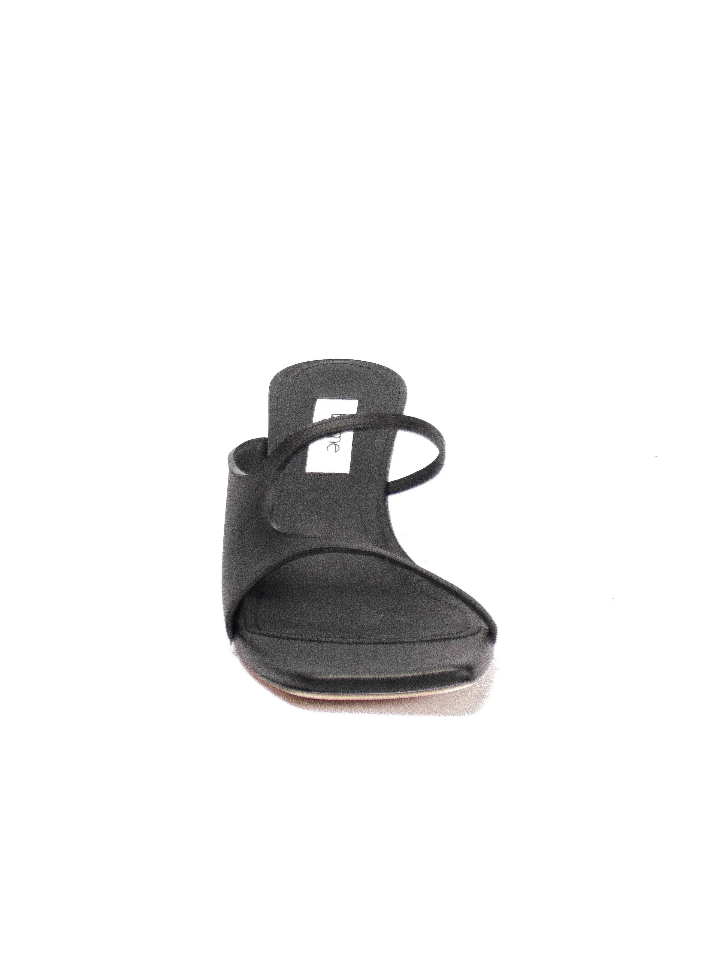 Gemini Heel Sandal Leather Black - 4