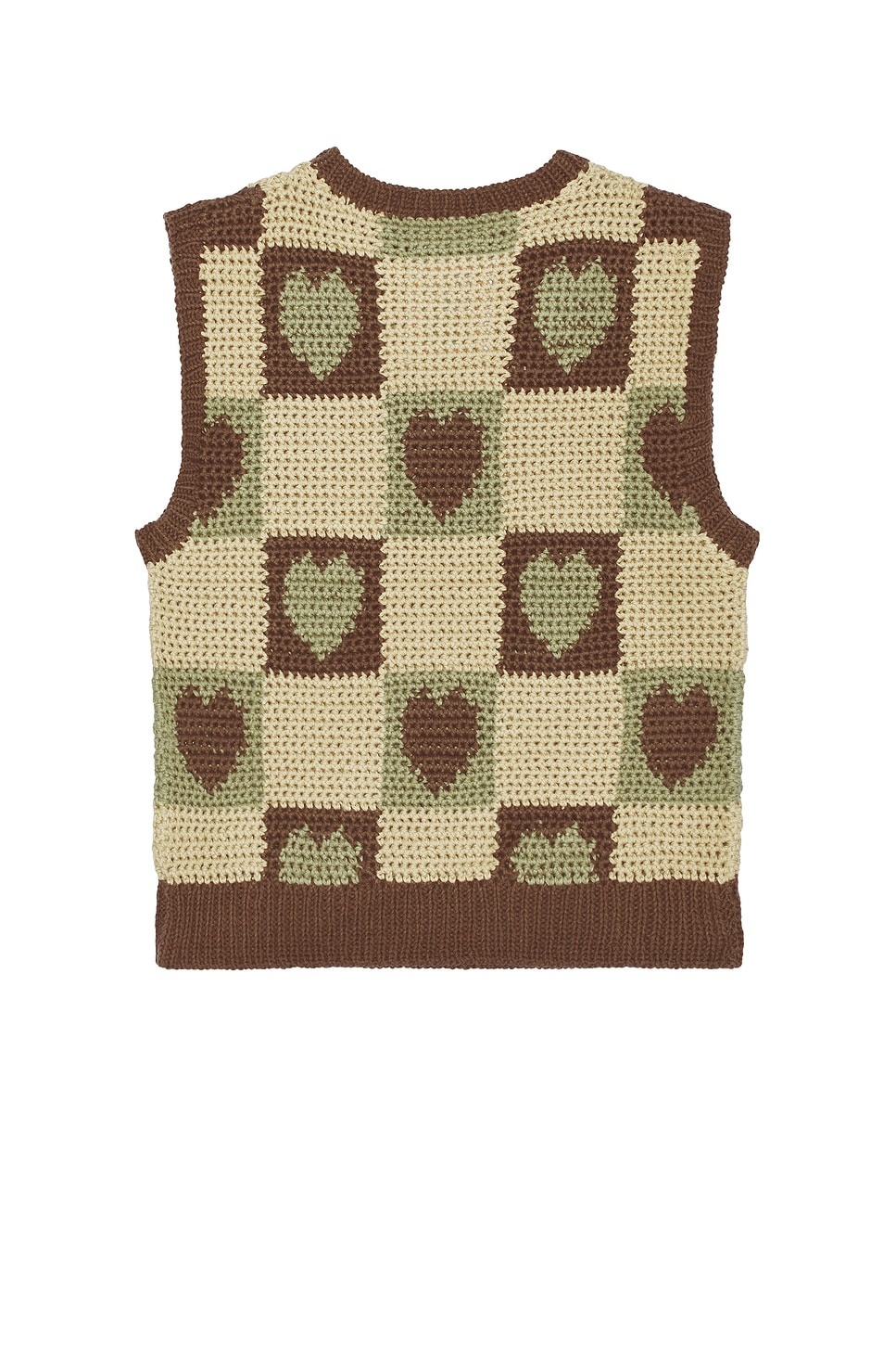 Crochet Knit Heart Vest - 2