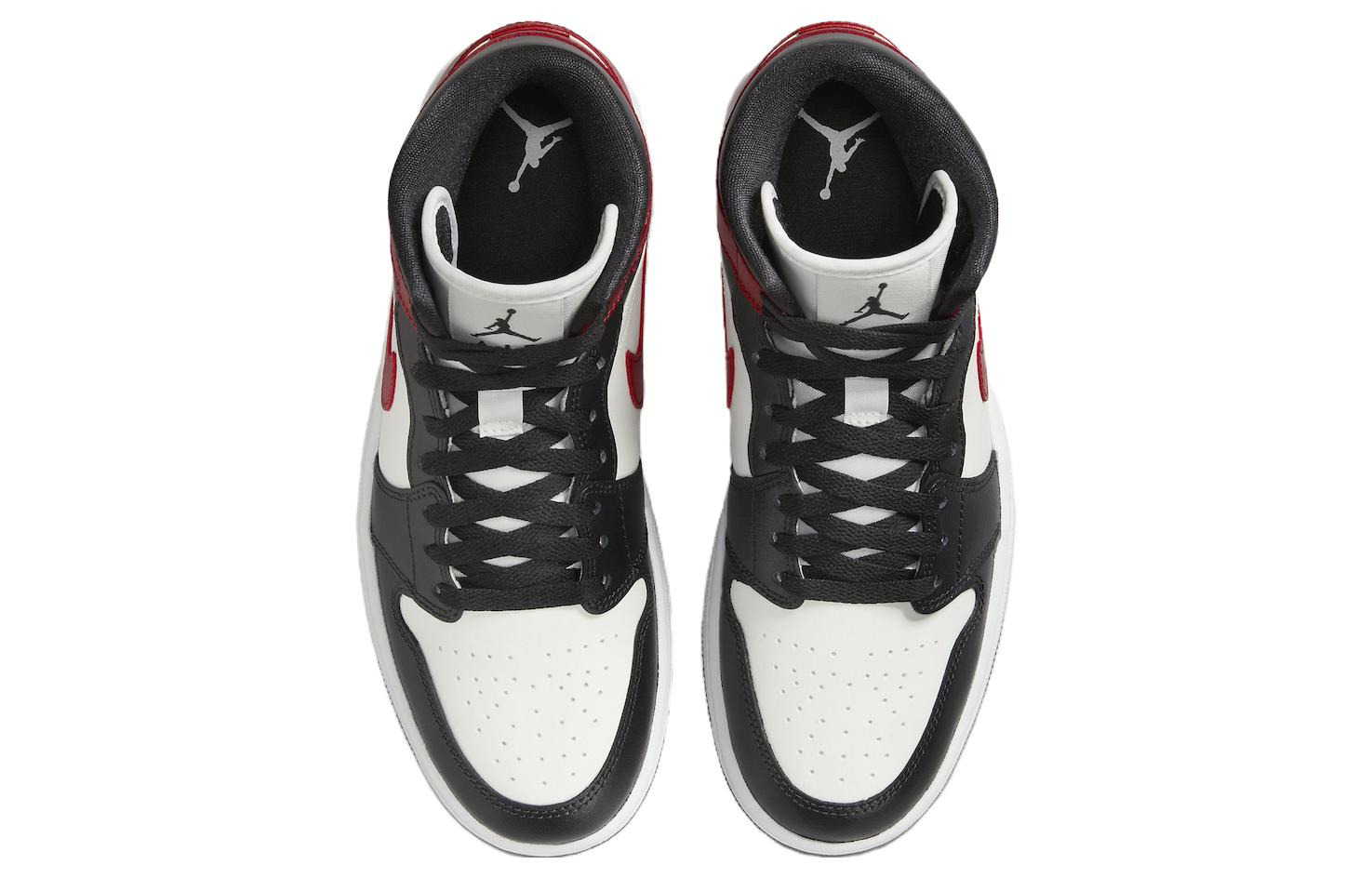 (WMNS) Air Jordan 1 Mid 'Black Toe' BQ6472-160 - 5