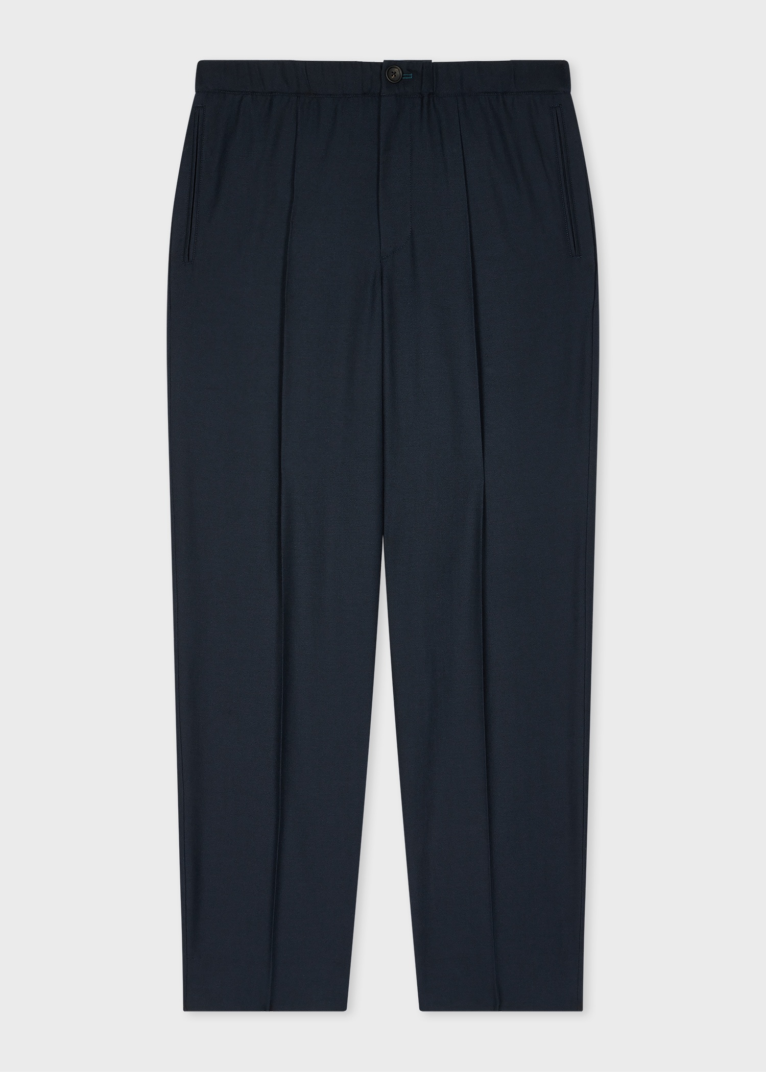 Dark Navy Wool And Cotton-Blend Suit - 5