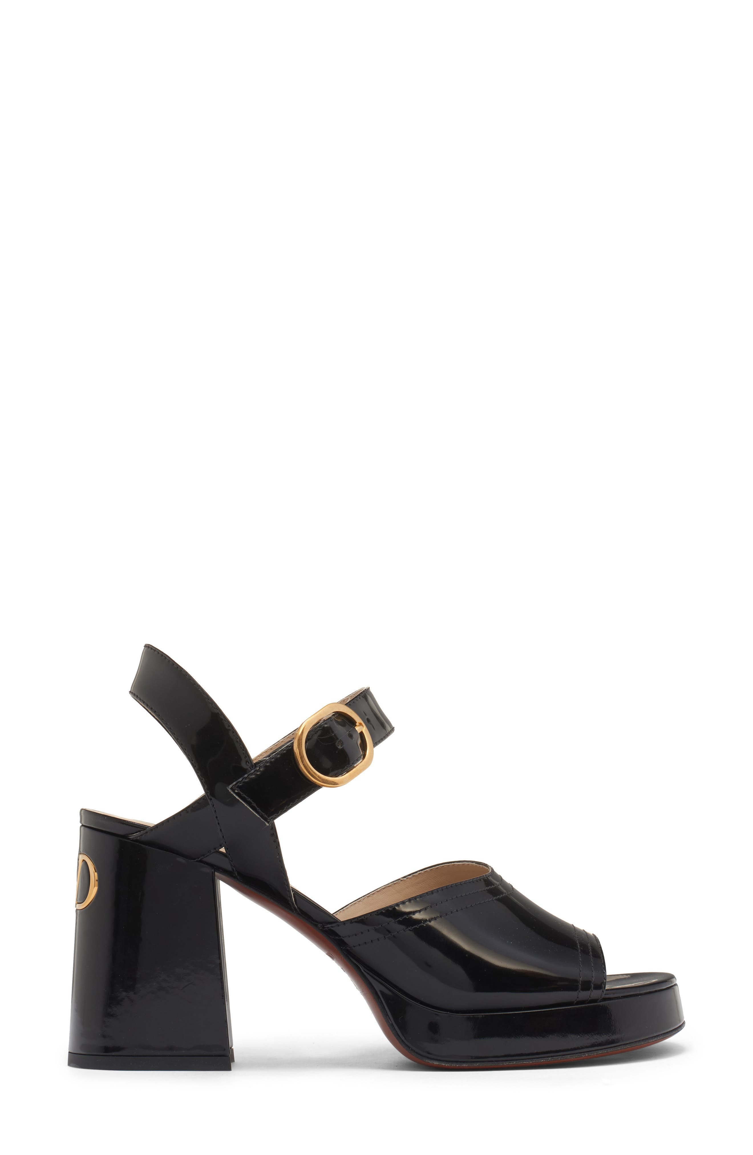 Valentino Garavani Fawcette Sandal in Black at Nordstrom - 3