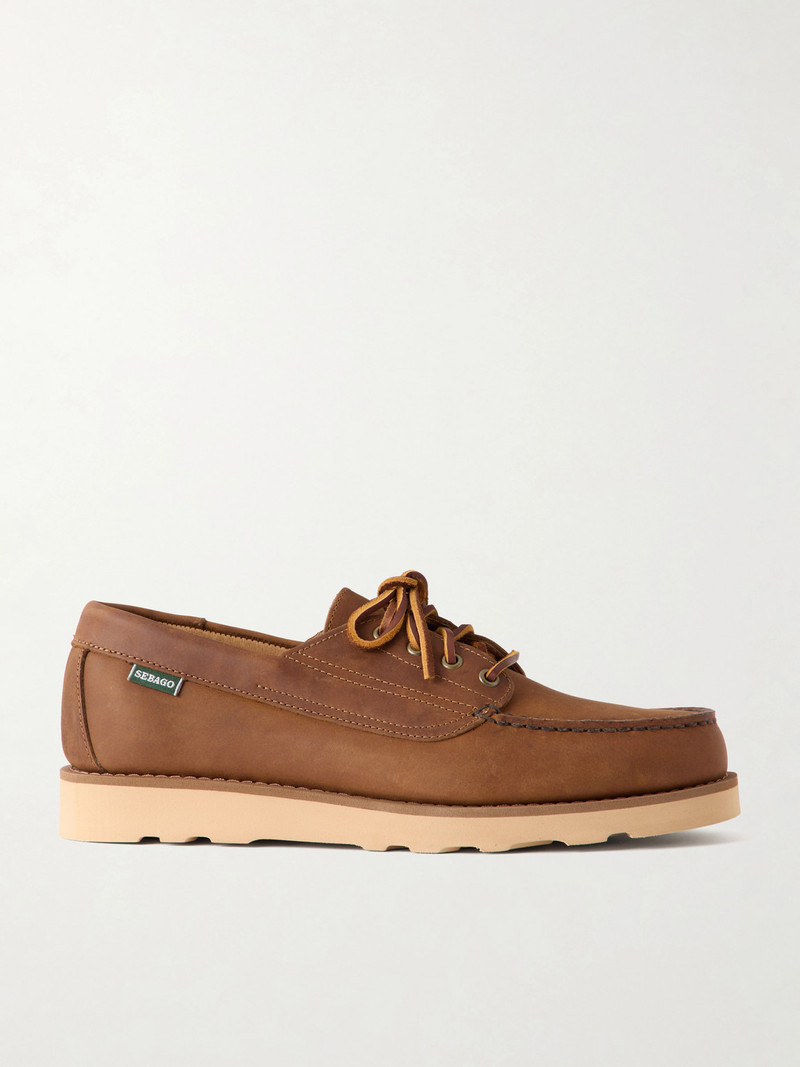 Askook Waxed-Leather Boat Shoes 1