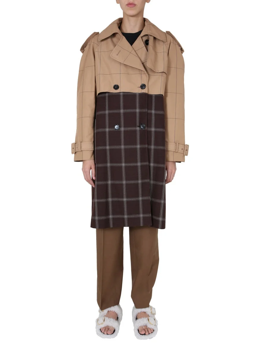 Marni Women Double-Breasted Trench - 1