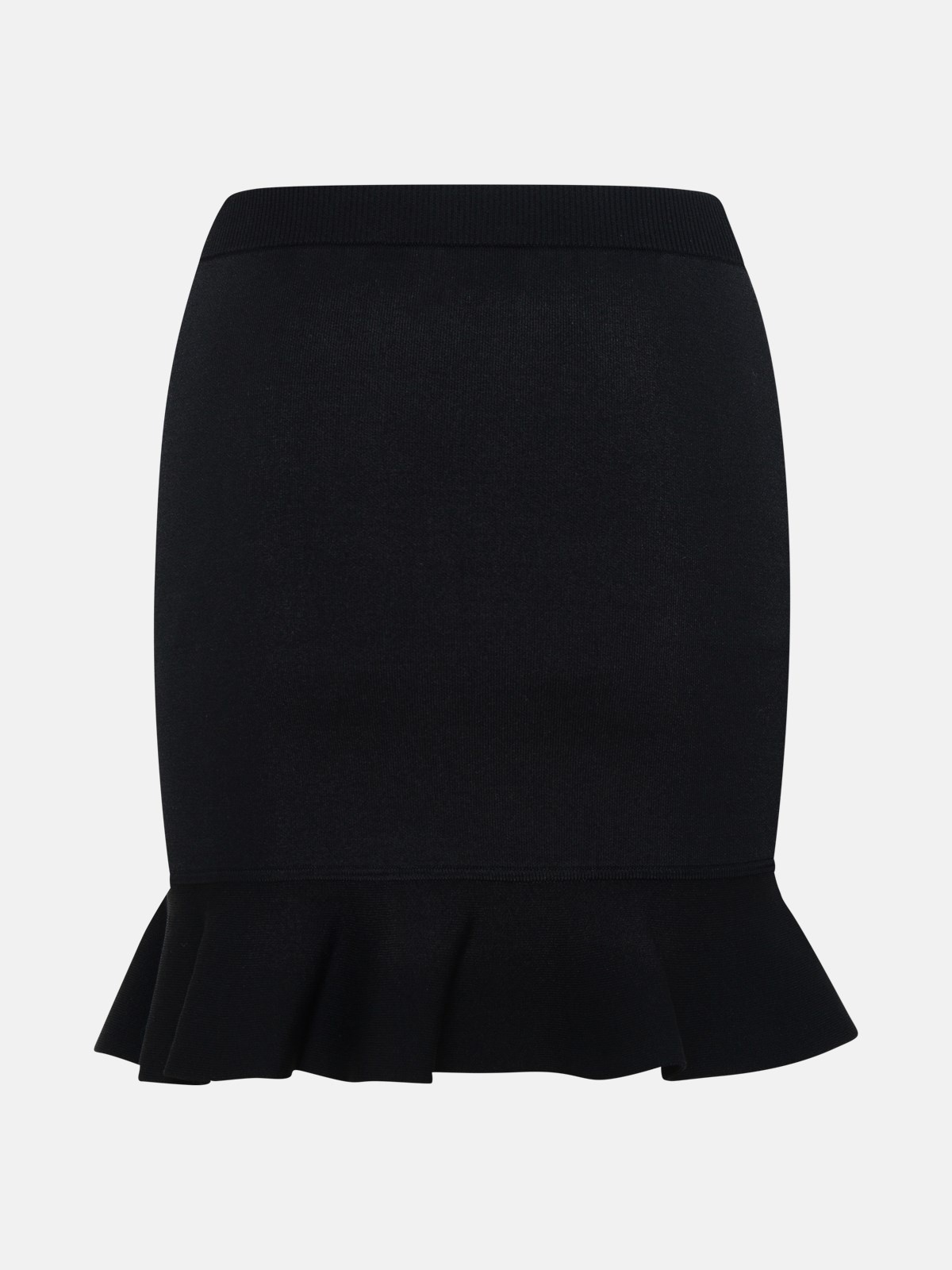 Black viscose blend skirt - 3