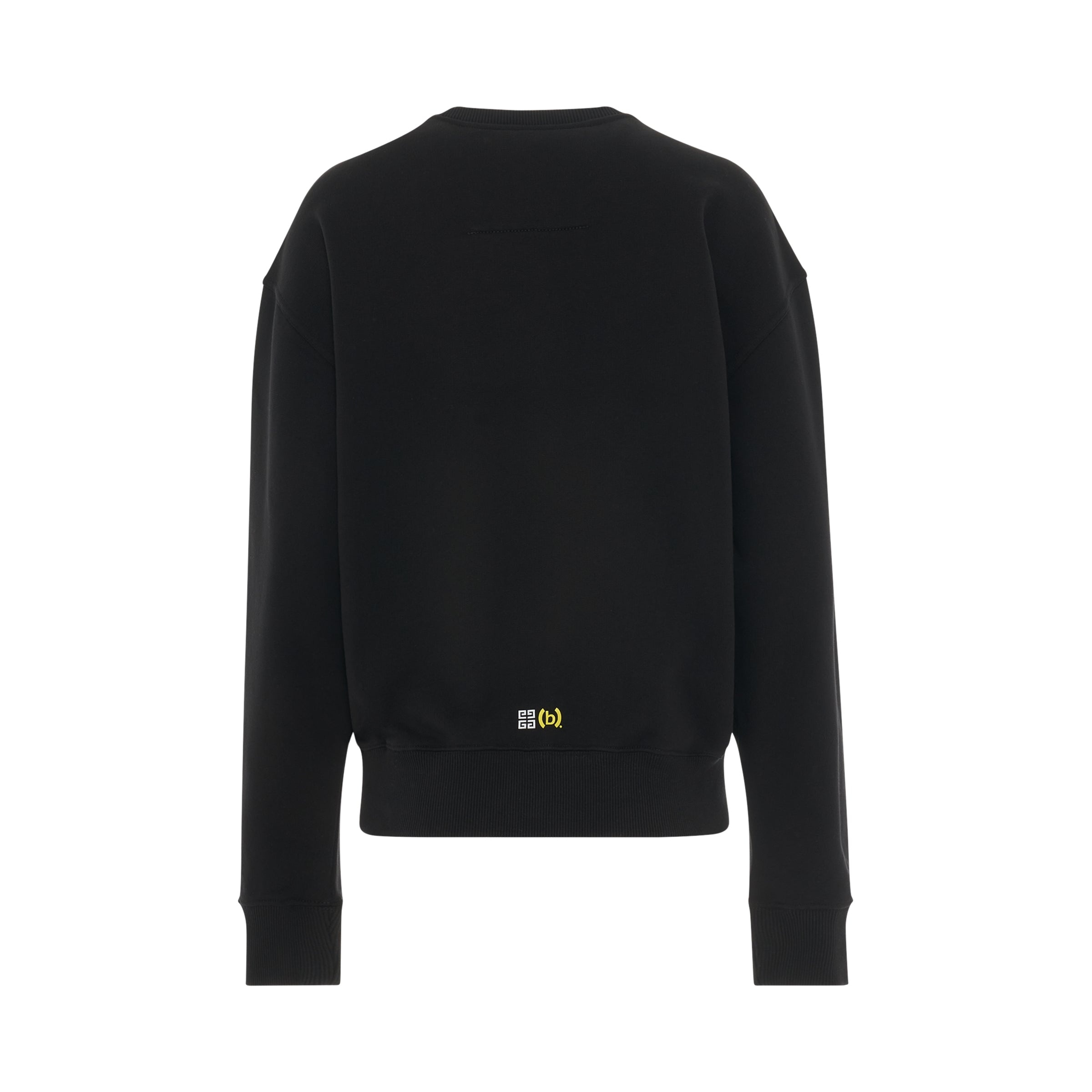 BSTROY Circle Logo Sweatshirt in Black - 4
