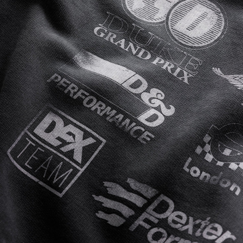 DR Sponsors Washed Grey Hoodie 5