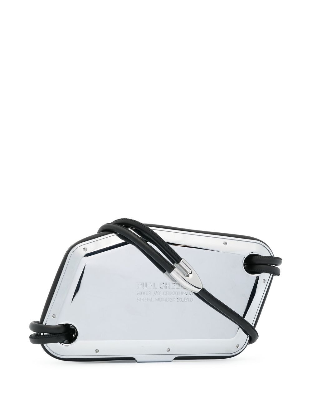engraved-logo crossbody bag - 1