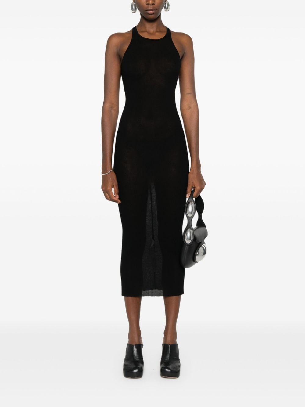ribbed tank midi dress - 2