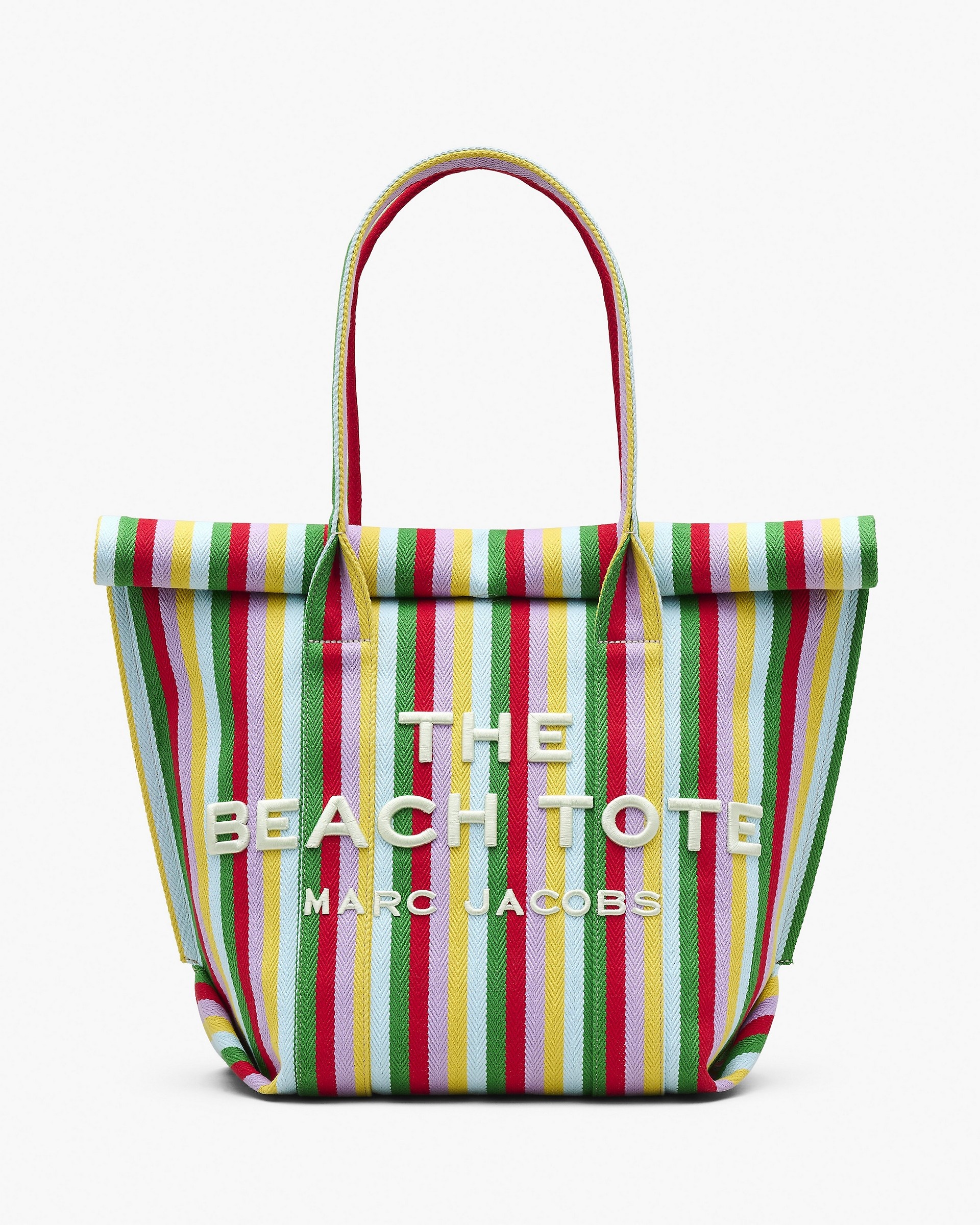 THE STRIPED JACQUARD BEACH TOTE BAG - 1