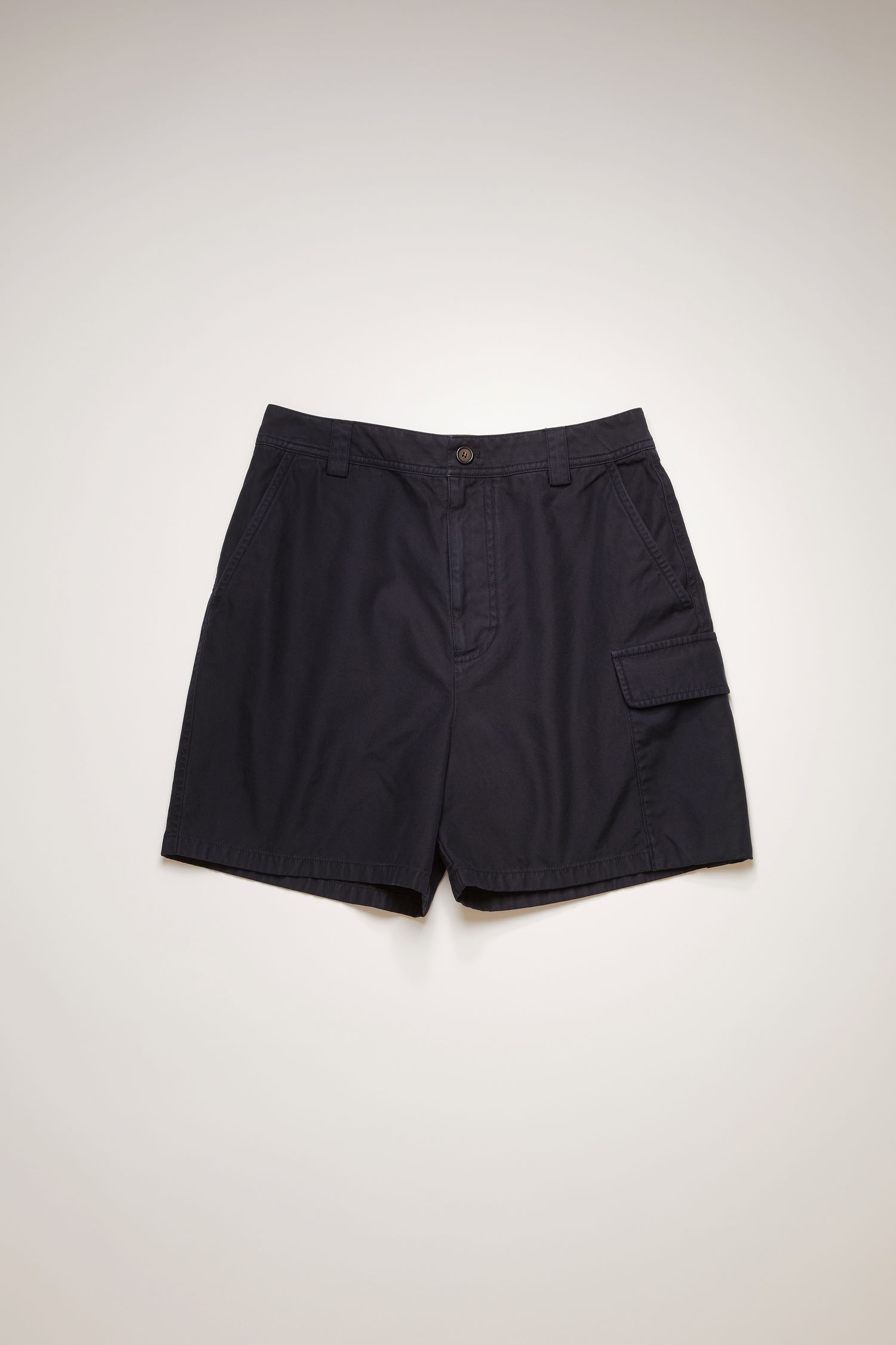 Cotton cargo shorts navy blue - 1