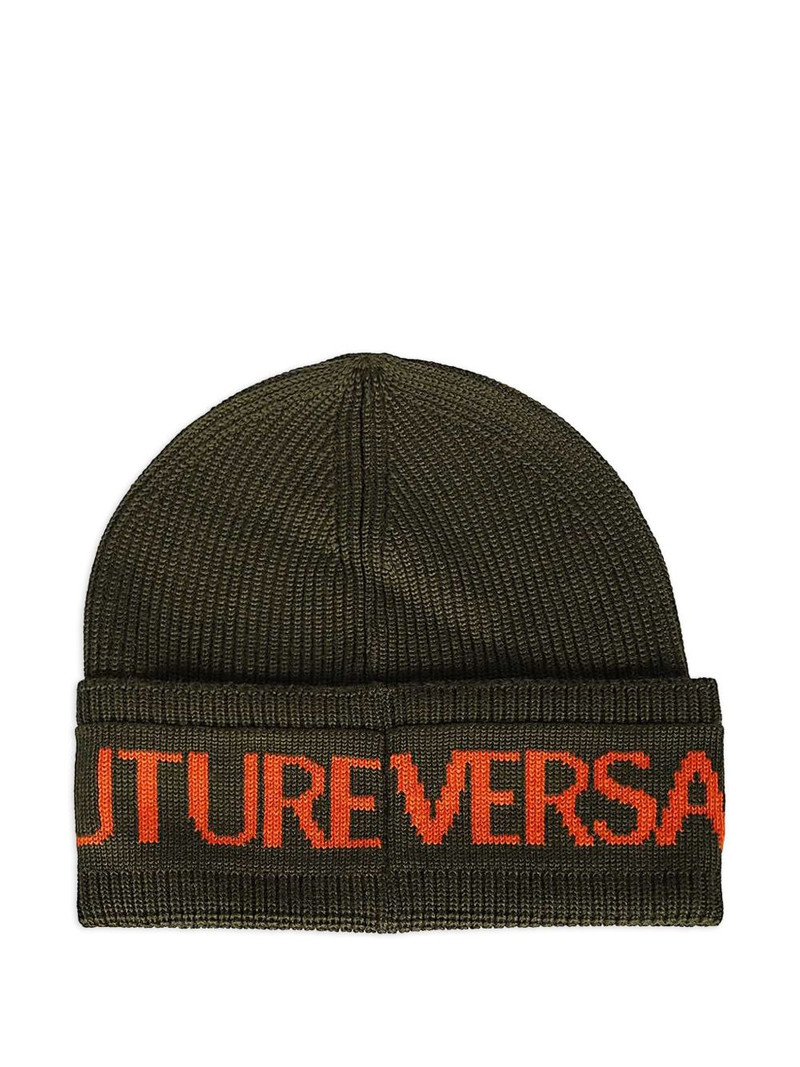 VERSACE JEANS COUTURE logo-embroidered beanie outlook