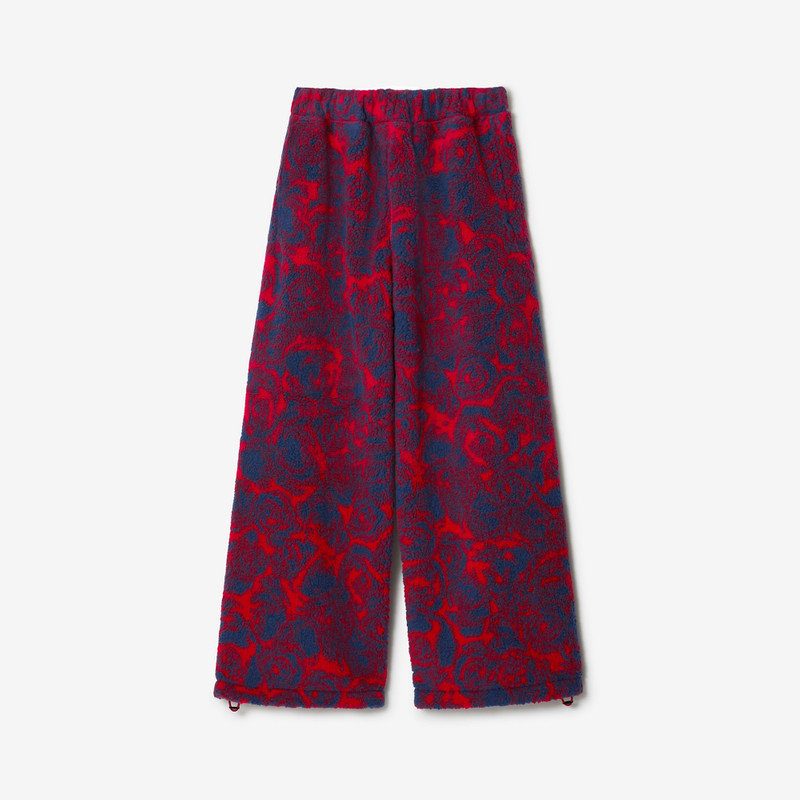 Rose Print Fleece Trousers 1