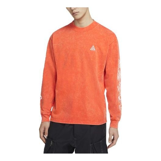Nike ACG Round Neck Pullover Sports Long Sleeves Orange CW3842-891 - 1