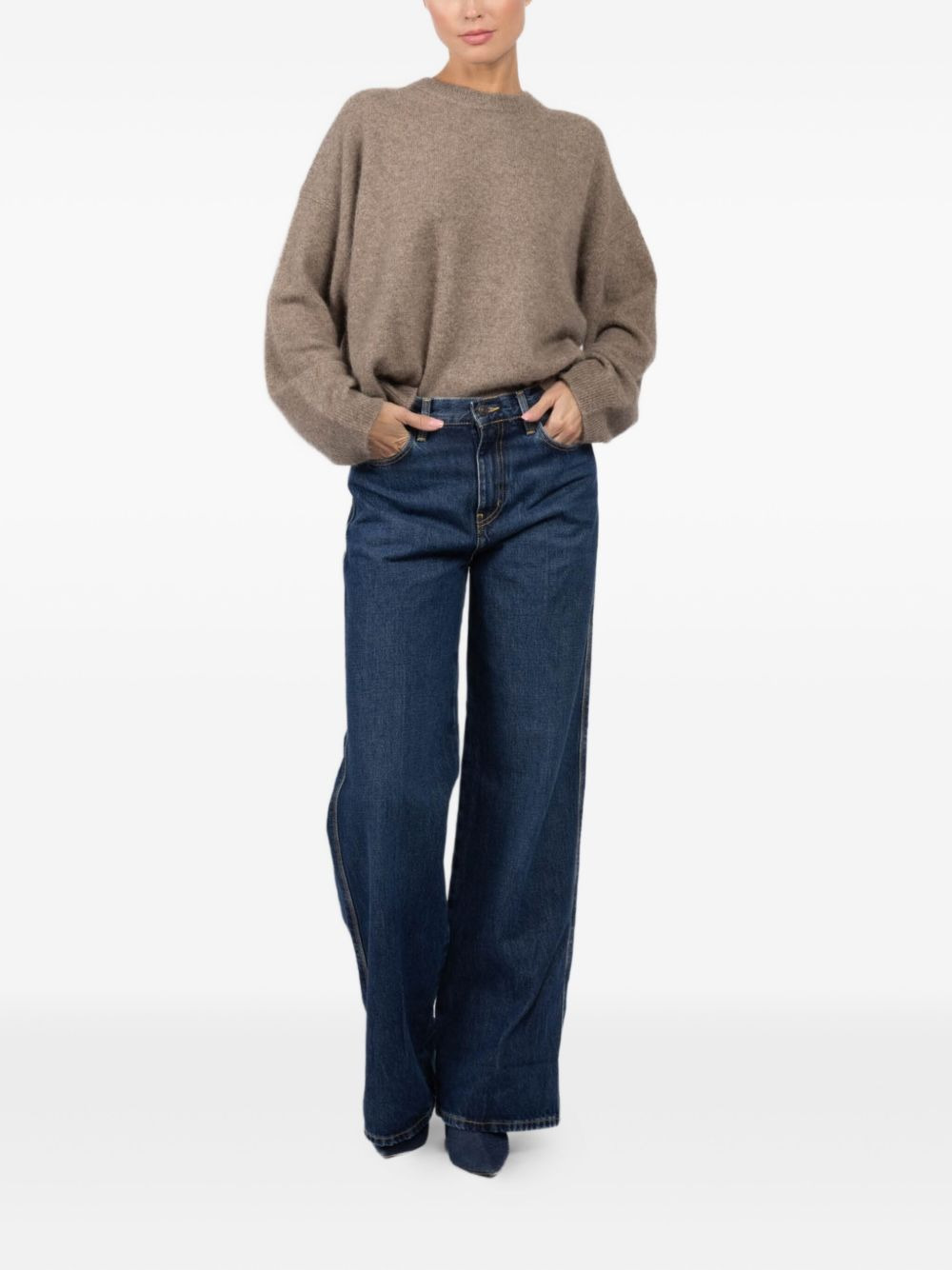 cuffed five-pocket jeans - 2