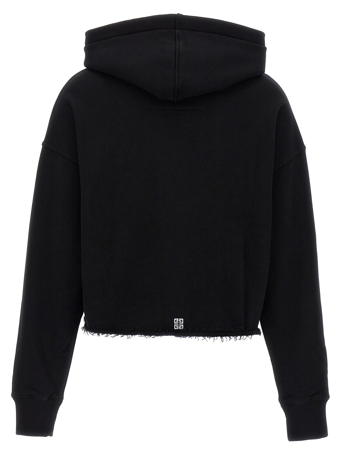 Logo Print Hoodie Sweatshirt Black - 2