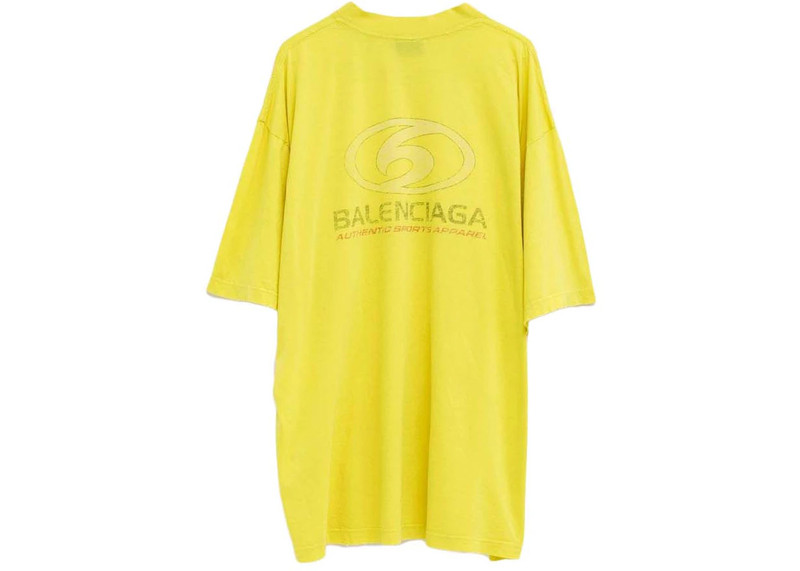 BALENCIAGA Balenciaga Surfer T-shirt Medium Fit Yellow outlook
