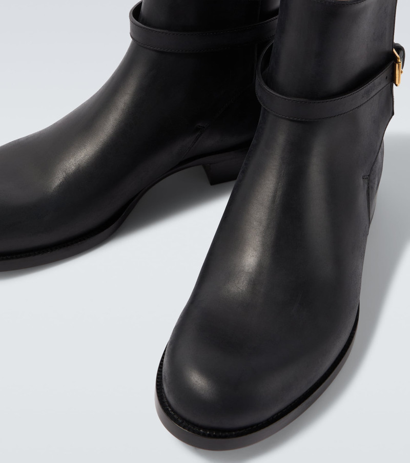 The Row Leather boots outlook
