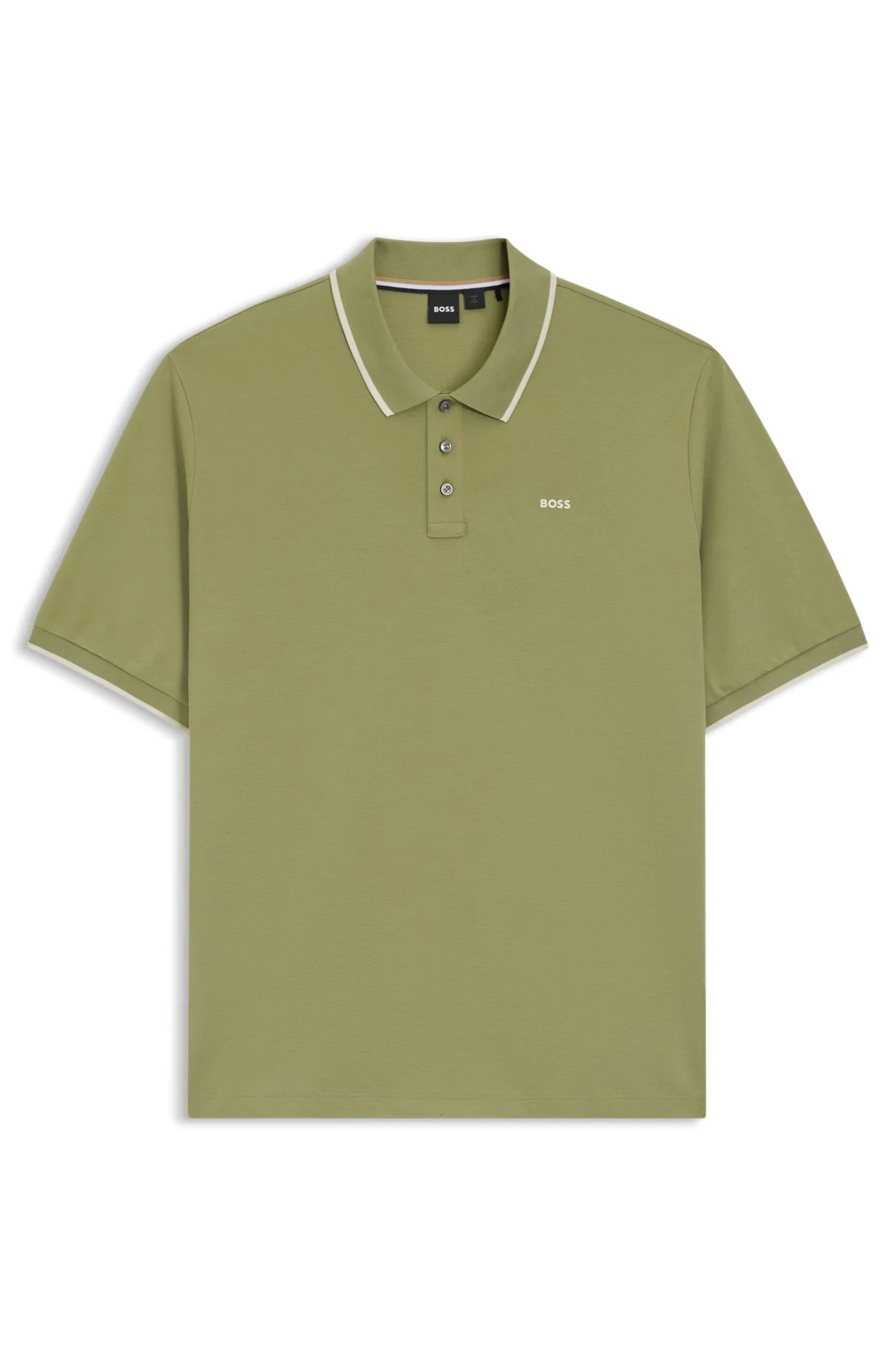 COTTON-PIQUÉ POLO SHIRT WITH CONTRAST LOGO - 1