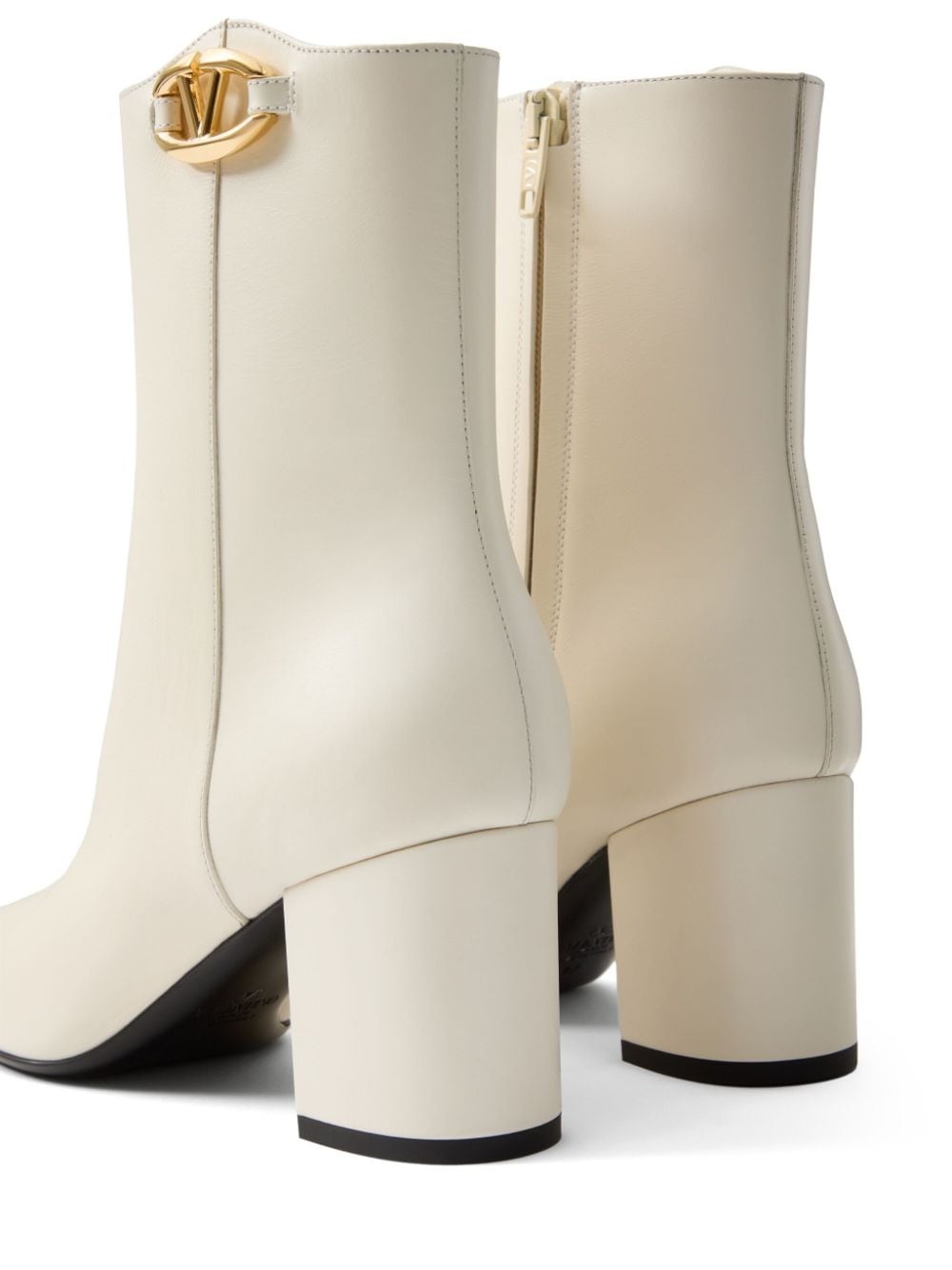 VLogo 70mm leather ankle boots - 5