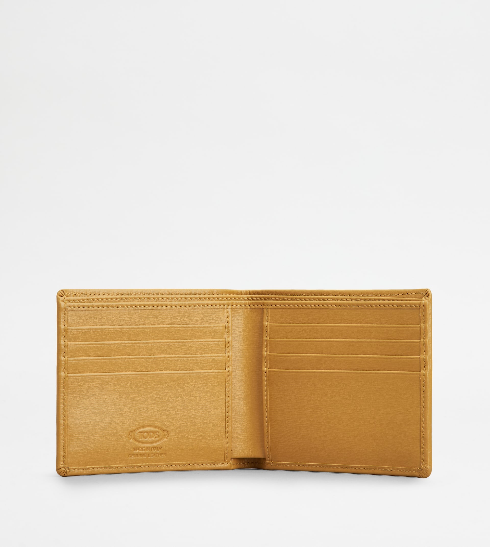 TOD'S WALLET IN LEATHER - YELLOW - 2