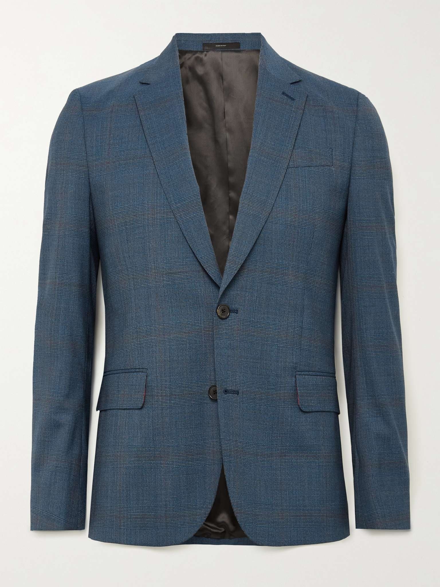 Slim-Fit Prince of Wales Checked Wool-Blend Suit Jacket - 1