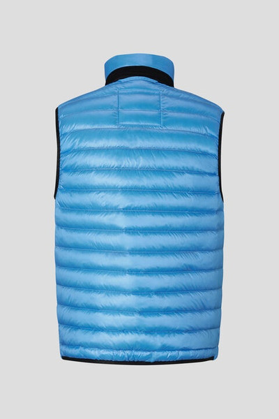 BOGNER Lasse lightweight down vest in Ice blue outlook