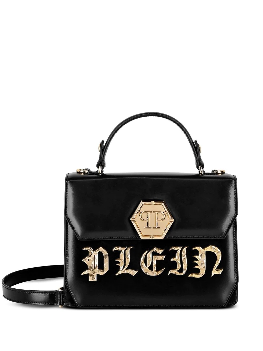 Gothic Plein leather tote bag - 1