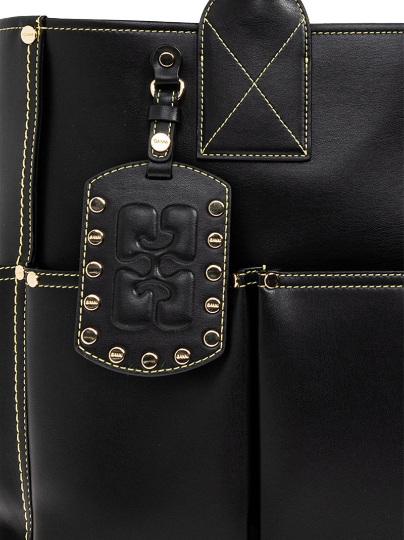 logo-tag multi-pocket tote bag 6