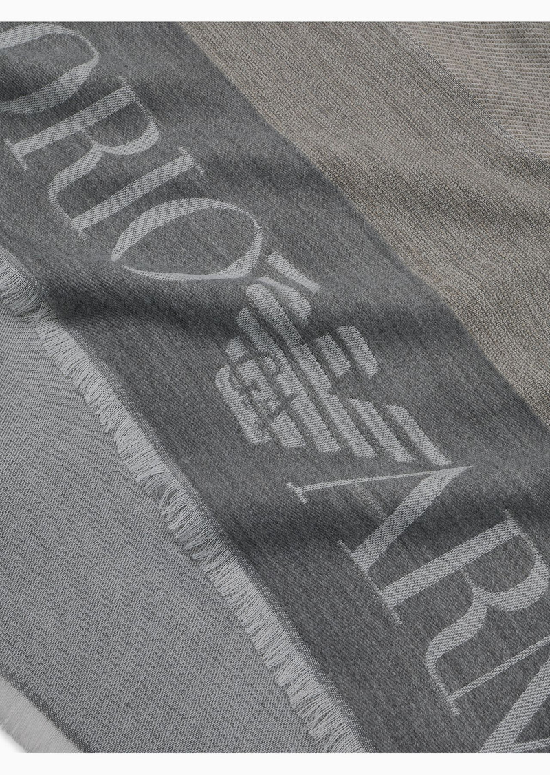 EMPORIO ARMANI Stole with multicoloured vertical bands outlook