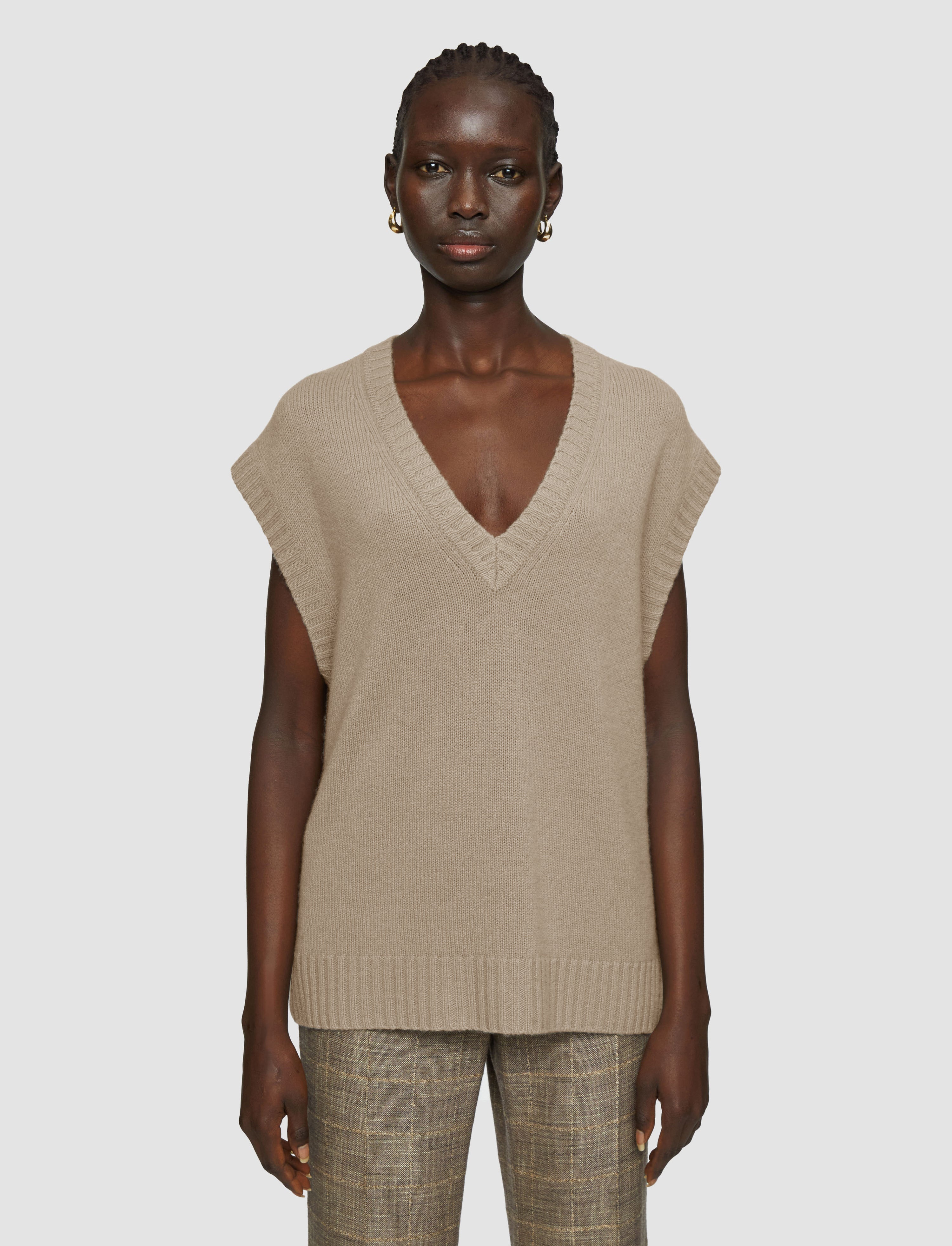 Open Cashmere Vest - 3